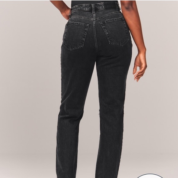 Abercrombie Curve Love Dad Jean | Abercrombie & Fitch The Dad High Rise Jeans - Picture 5 of 9